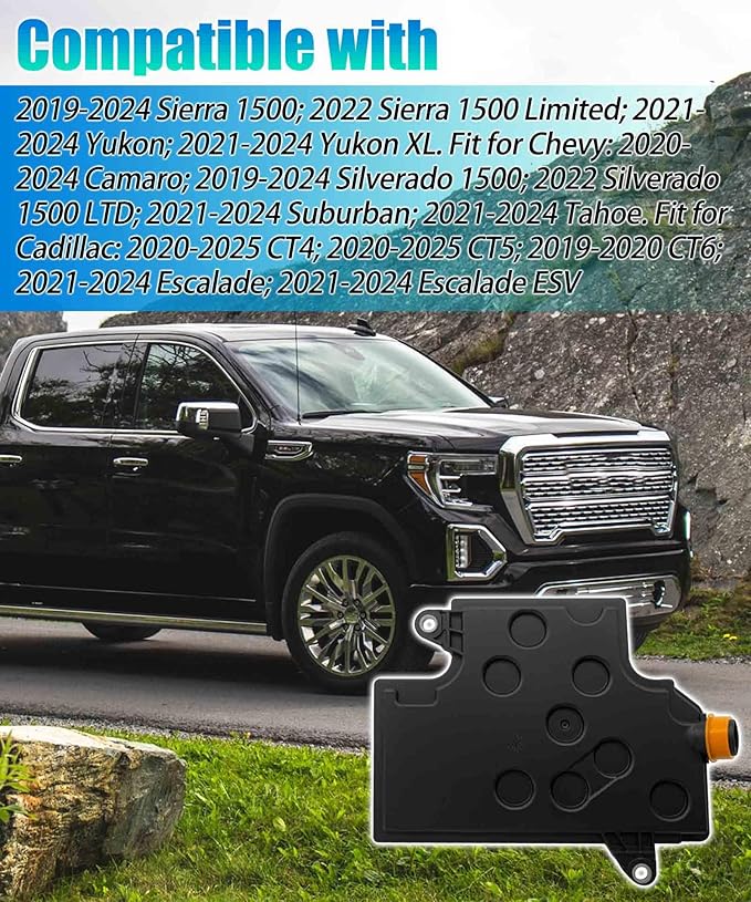 10L60 10L80 10L90 Transmission Filter Kit Fits for GMC Sierra 1500 Yukon, Chevy Camaro Silverado Suburban Tahoe, Cadillac CT4 CT5 CT6 Escalade, Replaces 2429435 TF937