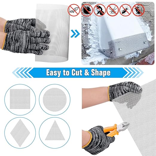 3PACK 20 Steel Mesh Screen 11”X11”(280mmX280mm), Woven Wire 304 - Never Rust 1mm Hole Keep Rodent Out or Make Any Shapes by Valchoose