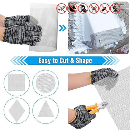 3PACK 20 Steel Mesh Screen 11”X11”(280mmX280mm), Woven Wire 304 - Never Rust 1mm Hole Keep Rodent Out or Make Any Shapes by Valchoose
