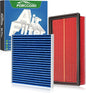 Cabin & Engine Air Filter Combo Fit for Volkswagen Atlas 2018-2026 2.0L 3.6L, Atlas Cross Sport 2020-2026 Activated Carbon Cabin Filter Replace#CF11643 3QF129620 Atlas Air Filter for My Car