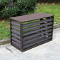 Freestanding Louvered Space Divider, outdoor garbage can enclosures, balcony air conditioning privacy cover, durable, noise reduction, suitable for gardens, balconies, walls, courtyards ( Color : FOUR