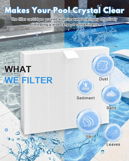 SPA Flat Filters Replacement (4 Pack) 10-00814 Hot Tub Filter for A5 A6 A7 A8 A9 M6 M7 M8 M9 S150 S180XD S200 (2023 to Present)