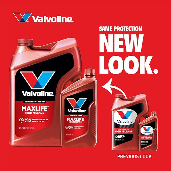 Valvoline High Mileage with MaxLife Technology 10W-30 Synthetic Blend Motor Oil 1 Quart