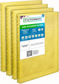 Filterbuy 18x20 Air Cleaner Filter Replacement Pads with Activated Carbon for Dynamic, Micropower Guard, PremierOne PureFlo P6100 MS-1625, and More (4-Pack)