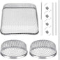 TONDA RV Furnace Vent Screen, Bug Screens Heater Vent Cover for Camper with Installation Tool and Silicone Rubber, 2 Round and 1 Square