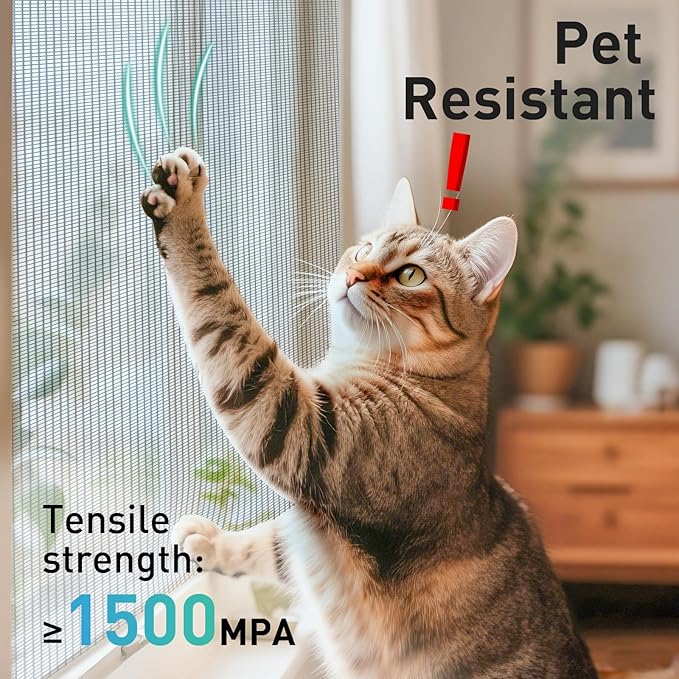 304 Stainless Steel Mesh Window Screen Roll,35IN x 10FT Black Metal Window Screen Replacement,Window Screen Mesh for Window,Door,Patio,Pet,Vent,Filter,Porch,Cage and DIY Project (22 Mesh)