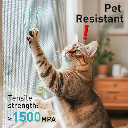 304 Stainless Steel Mesh Window Screen Roll,35IN x 10FT Black Metal Window Screen Replacement,Window Screen Mesh for Window,Door,Patio,Pet,Vent,Filter,Porch,Cage and DIY Project (22 Mesh)
