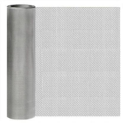 Stainless Steel Mesh Screen 8Mesh 304, 15.7" x 47.2" (40x120cm) Metal Mesh Screen, Rust Free Fine Wire Mesh Roll, Easy to Cur for Vent Mesh, Window Screen, Filters, Cage, Garden Covers