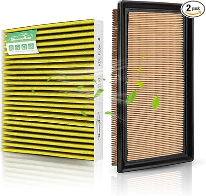 Engine and Cabin Air Filter Combo for RAV4 Hybrid 2019-2025,Camry Hybird 2018-2026,Highlander Hybrid 2020-2025,Sienna Venza 2021-2025 automotive replacement air filters #CF12157 CA12289