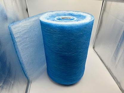 wioboy Paint Booth Exhaust Filter Roll (25" x 200ft), Spray Booth Filter, Fiberglass Paint Arrestor for Air Filter System(18 Gram)