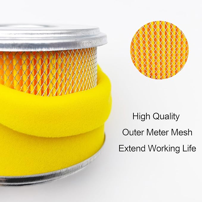 AFZE28 Air Filter for Honda GX 270 GX 240 8HP 9HP Engine Replaces 17210-ZE2-822 17210-ZE2-505 17210-ZE2-515 Lawn Mower Tiller Air Cleaner with Spark Plug
