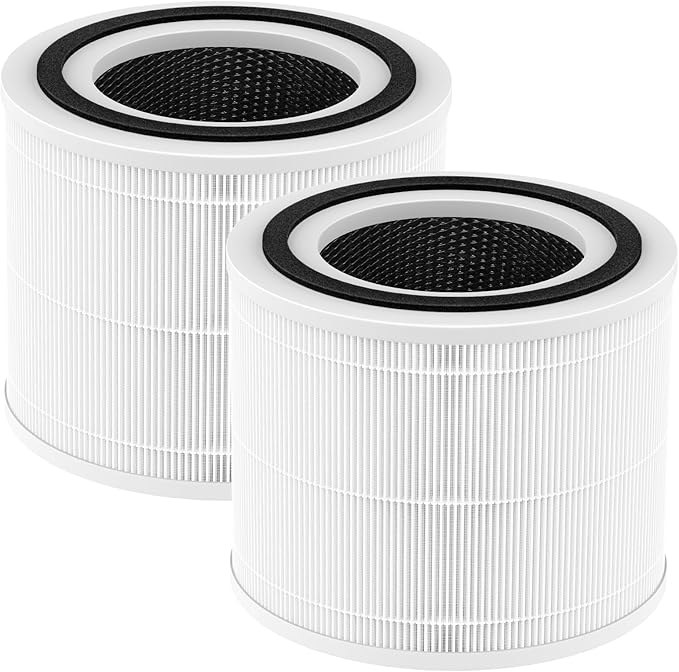 240 HEPA Replacement Filter Compatible with Puro 240 Air Purifier, 3 in 1 Grade Filtration HEPA 14 with Activated Carbon for 99.97% Air Pollutants Home Room, 240 Replacement HP-14 Filter, 2 Pack