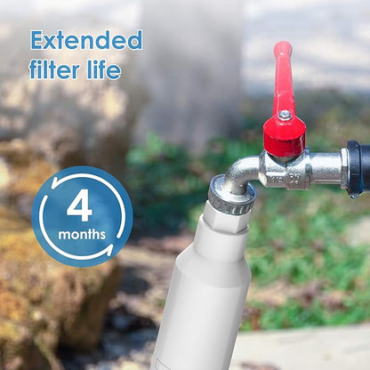 Waterdrop Garden Hose Water Filter, Reduces Chlorine, Odor, Improve Plants Health. Ideal for Gardening, Farming and Pets, Pack of 2.