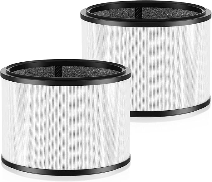 HP01 HP02 Filter Replacement Compatible with Dyson HP01 HP02 DP01 DP02 Desk Purifiers, Replaces Part # 968125-03 Filter Fit for Dyson Pure Hot Cool Link Air Purifier 2 Pack, Pet Care Filter