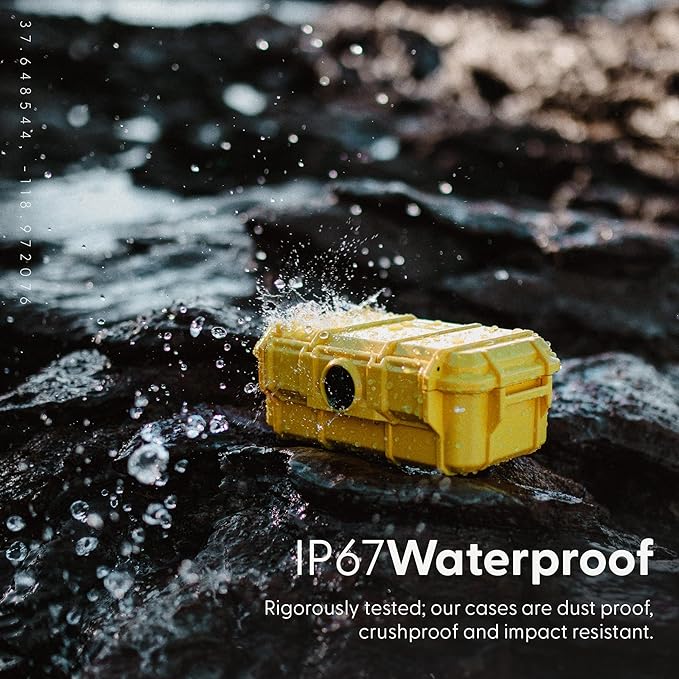 Evergreen 57 Waterproof Dry Box Protective Case with Pick & Pluck Foam - Travel Safe/Mil Spec/USA Made - for Cameras, Phones, Hiking, Boating, Water Sports, Action Cams (Orange)