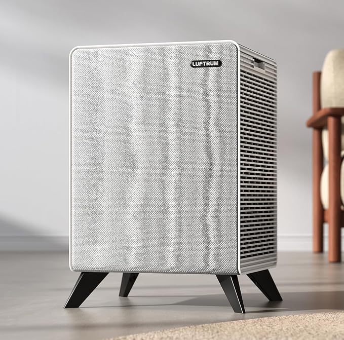 Air Purifiers for Home Large Room Up to 2250 ft² - Remove 99% of Smoke Allergies Pet Dander Odor - Dual 3-Stage Filter of Washable Filter and with AQI, Auto Mode, Sleep Mode,