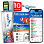 Digital Aquarium Water Test Kit, App-Enabled 10-in-1 Freshwater & Saltwater Aquarium Test Strips for Fish Tanks, Shrimp, Reef Test Strips, pH, Ammonia, Nitrate, Nitrite, GH, KH, Chlorine