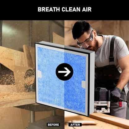 Carmerny HEPA & Activated Carbon Filter Replacement Set Compatible with AlorAir CleanShield HEPA 550 Air Scrubber (Pack of 2)