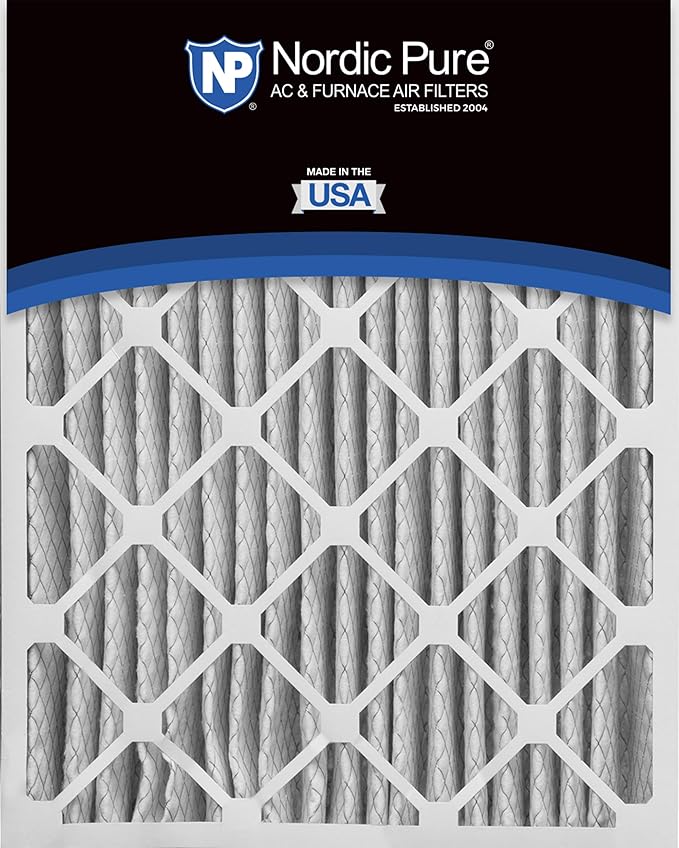 Nordic Pure 20x25x5 (Actual Size: 19 3/4 x 24 3/4 x 4 3/8) Lennox X6673 X6675 Replacement MERV 14 Air Filters 2 Pack