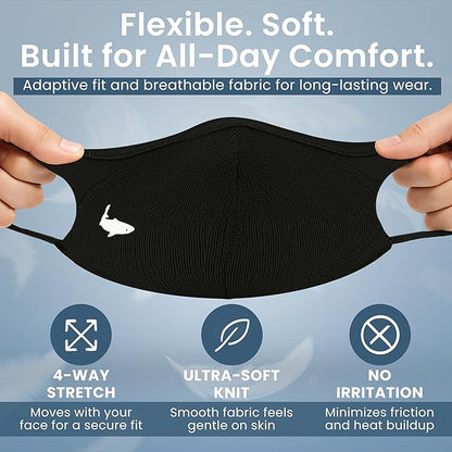 INHERENT Premium Traveler's Face Mask with Anti-Odor SILVERbac | Reusable, Adjustable, Comfortable