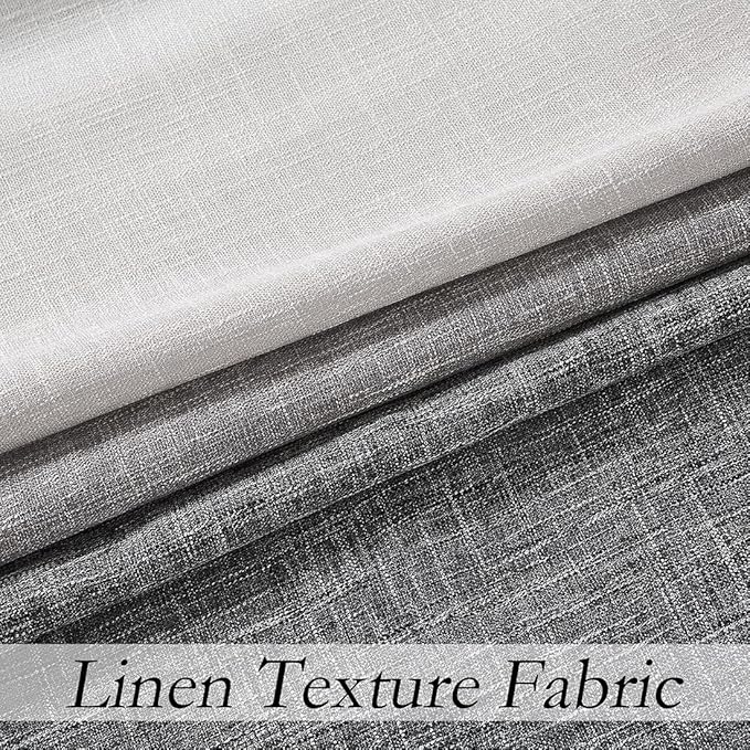 Ombre Light Filtering Door Curtain 100" Extra Wide Gradient Print on Rayon Blend Fabric Window Treatment for Sliding Patio Door with 14 Grommets, Cream White to Light Gray, 100" x 84", 1 Panel