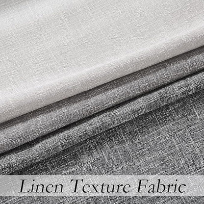 Ombre Light Filtering Door Curtain 100" Extra Wide Gradient Print on Rayon Blend Fabric Window Treatment for Sliding Patio Door with 14 Grommets, Cream White to Light Gray, 100" x 84", 1 Panel