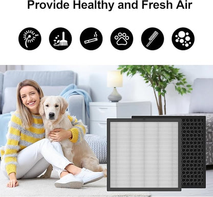 4 Packs Replacement Filter Compatible with AMEIFU G3 (Sferf-30) & VEWIOR A3 Air Clean-er Purifier with 3 Stages Premium Filters, Activated Carbon Filters and Pre-Filter