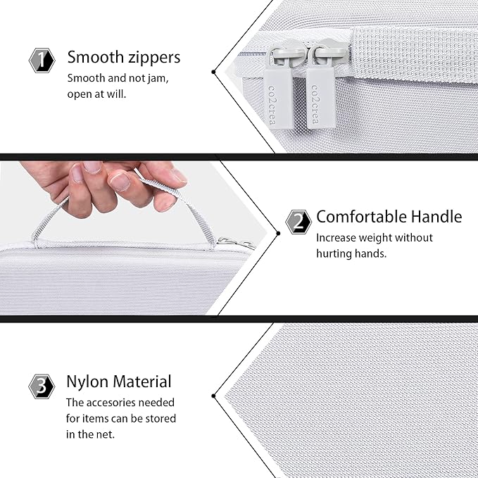 co2CREA Hard Case compatible with Pure Enrichment PureZone Mini Portable Air Purifier (White Case)