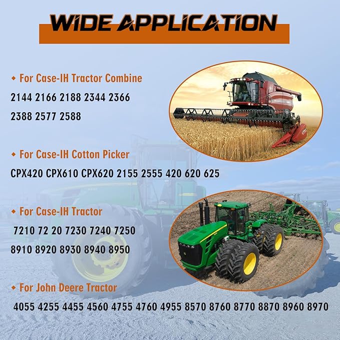 3 Pin Auxiliary Power Connector 3 Pin Auxiliary Cable Replace 187103A1 & A-RE48525, Tractor Replacement Socket Outlet Compatible with John Deere Tractor Case-IH Tractor Cotton Picker