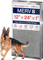 12x24x1 Electrostatic Air Filter, MERV 8, Washable, Reusable Furnace AC/HVAC Filter, Energy Saving, Easy to Clean, Long-Lasting by LifeSupplyUSA