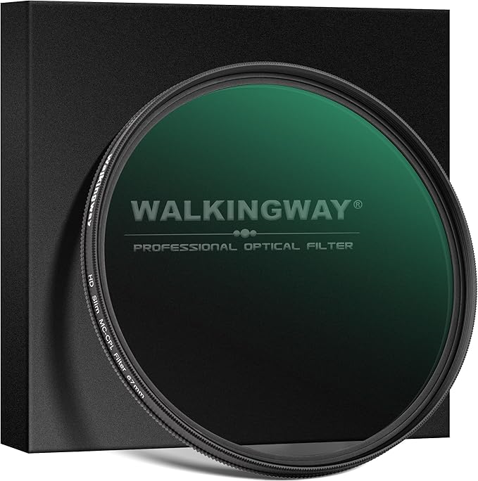 Walking Way 43mm Circular Polarizing Filter Ultra-Slim MC CPL Filter Optical Glass Circular Polarizer Filter for Camera Lens