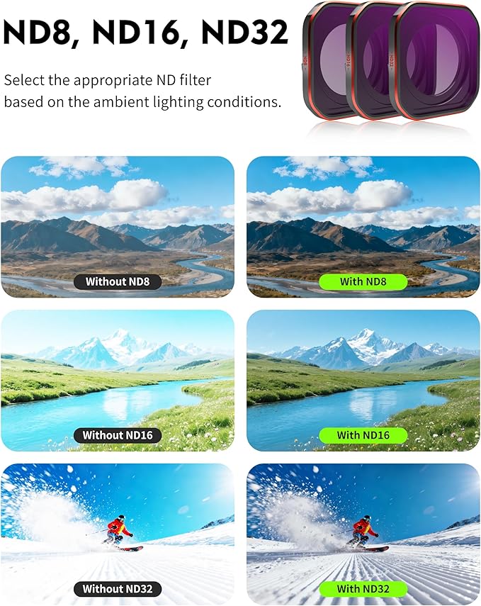 Black Mist 1/4 Filter for Insta360 Ace Pro2, Cinematic Diffusion Filter, Softens Highlights & Skin Blemishes, Creates Dreamy Halation and Film-Like Looks