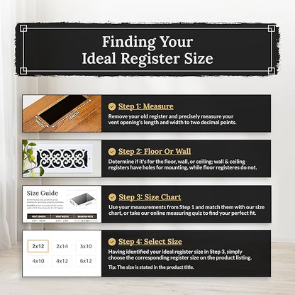 Decor Grates VFM4 Pristene Filter Media for Decor Grates Registers, 4-Feet by 1-Foot , White