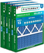 Filterbuy 20x25x5 Air Filter MERV 13 Optimal Smoke & Allergy Defense (3-Pack), Pleated HVAC AC Furnace Filters for Honeywell FC100A1037, Lennox X6673, and More (Actual Size: 19.88 x 24.75 x 4.38)