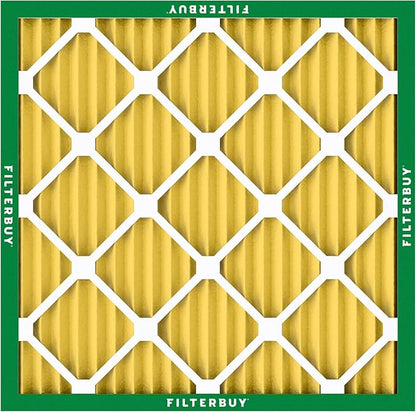 Filterbuy 23.5x23.5x1 Air Filter MERV 11 Superior Pet & Allergy Defense (6-Pack), Electrostatic Pleated HVAC AC Furnace Filters Replacement, Made in USA (Actual Size: 23.38 x 23.38 x 0.75)