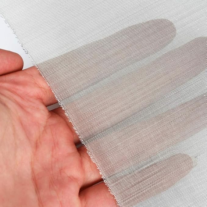 Stainless Steel Woven Wire Mesh Stainless Steel Wire Mesh 100 Fine Screen Filter Net Anti, Rust Tear Resistant Anti Mosquito Insect Cabinets