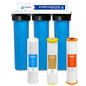 Whole House Water Filter System| Ultimate Protection | 3 Stage Water Purifier Whole Home, Top-Tier Heavy Metal + Anti-Scale Filters, High Reduction in Scale, Chloramine, Chlorine, PFAs, Lead, Arsenic