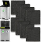 8 Pack Activated Carbon Filters Fits EKO Trash Can with Built-in Compartment 11.8 Gallon, 20L+20L, 36L+24L, Also Fits SIMPLI-Magic Garbage Bins Gallons, Refill for Trash Can and Compost Bin