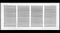 HVAC Premium 24" X 10" Steel Return Air Filter Grille for 1" Filter - Fixed Hinged - HVAC DUCT COVER - Flat Stamped Face - White [Outer Dimensions: 26 5/8" X 12 5/8"]