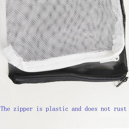 10 Pcs Tanks Filter Media Bags, Aquarium Bag, Fish Tank Mesh with Zipper Reusable Bags.for Activated Carbon, Ceramic Rings, etc