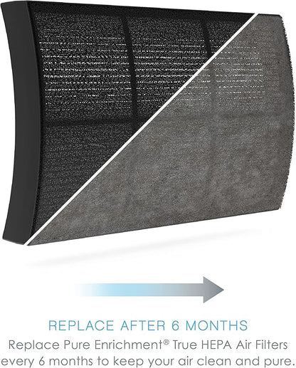 Pure Enrichment® Genuine 2-in-1 True HEPA Official Replacement Filter for The PureZone™ Breeze Tabletop Air Purifier (PECOMPAP)