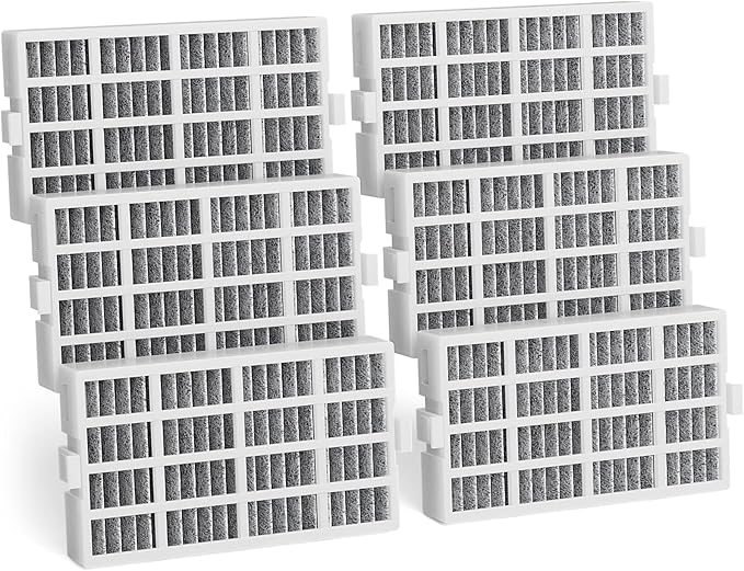 6 PACK W10311524 Refrigerator Air Filter Replacement Compatible With Whirlpool, AIR1, Maytag, Kitchenaid, and Jenn-Air, Replace for Fresh Flow Refrigerator Air Filter