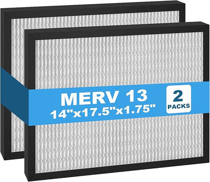 14 x 17.5 x 1.75 MERV 13 Replacement Dehumidifier Filter for Honeywell DR90 & DR120 Dehumidifier Santa Fe Advance90 Advance100 Advance120, 2 Pack