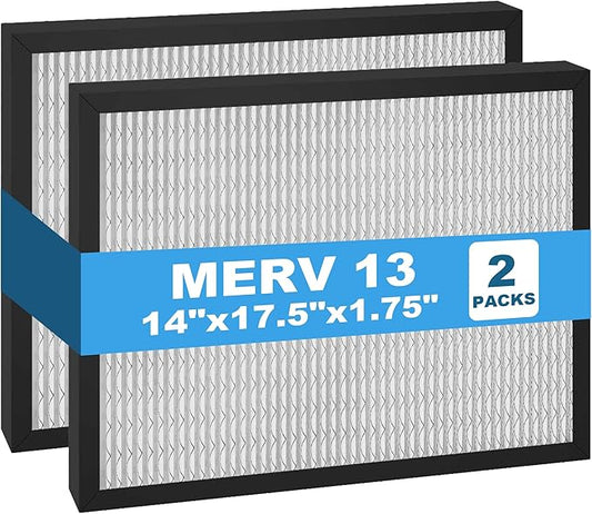 14 x 17.5 x 1.75 MERV 13 Replacement Dehumidifier Filter for Honeywell DR90 & DR120 Dehumidifier Santa Fe Advance90 Advance100 Advance120, 2 Pack