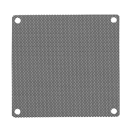MECCANIXITY 20PCS PC Dust Filter, 90mmx90mm PVC Computer Case Cooler Dustproof Mesh Cover Fan Grills for Computer Chassis Speaker, Black