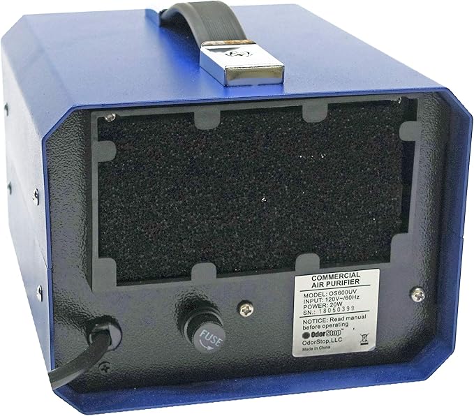 OdorStop Filters for All Models of OdorStop Ozone Generators - 5 Pack (600UV - Charcoal)