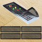 Magnetic Floor Register Vent Covers, 4 x 14 Inch Air Vent Filter Mesh, Sticky Magnet PVC Vent Screen Net for Wall Ceiling Floor Catches Toys Snacks Pet Hair and Pet Food 4 Pack