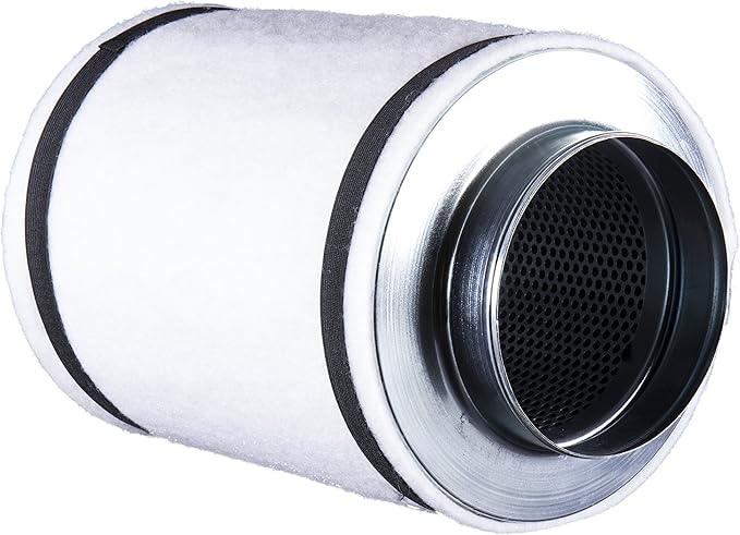 Hydro Crunch 4 inch 100 CFM Booster Fan & 4" x 12" Carbon Filter with 4" x 25ft. Ducting Hydroponic Ventilation Kit