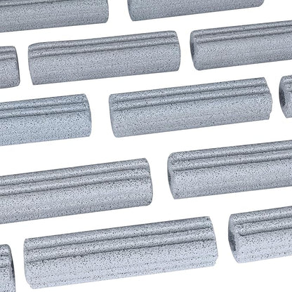RealPlus Ceramic Bio Filter Media for Aquarium Sump Canister Pond Fish Tank, Vast Surface Area (6.2" Length / 90pcs)