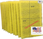 Fast-Shipped-Filters 10 Pack 14x20 Replacement Filter Pads Compatible with MicroPower Guard One Hour Air Cleaner Refill Yellow (10, Yellow, 14x20)
